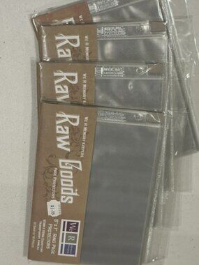 NEW We R Memory Keepers Raw Goods 5"x7" Ring Page Protectors-4 packages